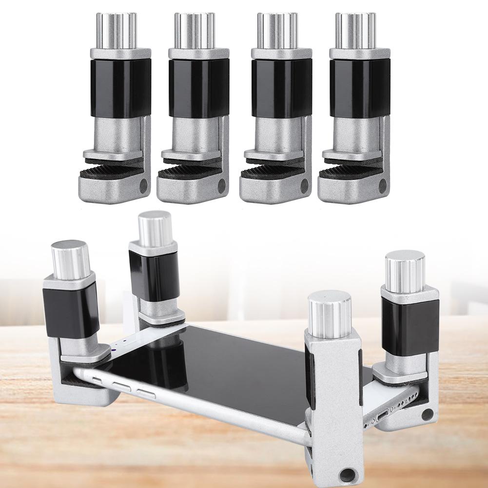 4PCS Universal Mobile Phone Screen Clip Aluminum Alloy Fixture Clamp Repair Tool