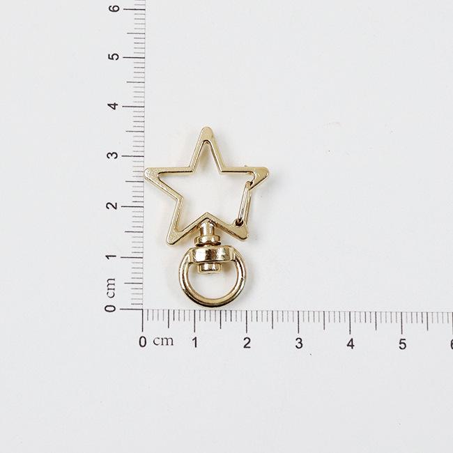 Five-Pointed Star Handbag Accessory: Keychain Pendant with Lobster Clasp