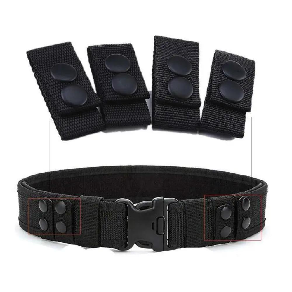 

4Pcs Adjustable Strap Belt Keeper Nylon Snap Fastener New Belt Buckle
