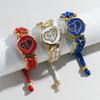 Women's Quartz Watch Colorful Beaded Braided Bracelet Fashion Wristwatch for Ladies