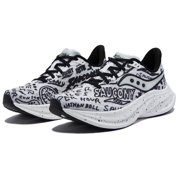 NATHAN BELL x Saucony Endorphin Speed 5 Running Shoes Unisex Black White Saucony S31007-554