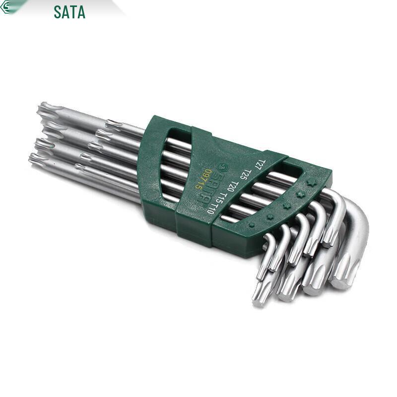 SATA 9-Piece Extra-Long Ball-End Torx Wrench Set