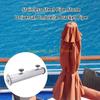 KX4B Multiuse Parasol Base Stand Bracket Sleeve Tube for Patios Umbrella Holder with Secure Screw Gaskets Design Easy Install