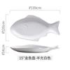 Creative Ceramic Fish Plate Chopped Pepper Fish Head Plate Breakfast Plate Dish Flat Plate Nordic Net Red Western Fish Plate