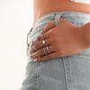 Combination Ring, Stylish And Simple Twist 15-Piece Set Ring Jewelry.