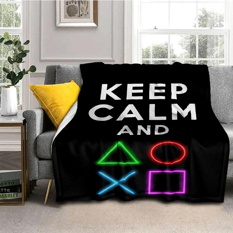 Kontroler do gier koc Gamepad flanelowy koc Super miękki polar gra rzut koce do sypialni kanapa Sofa prezent dla chłopca