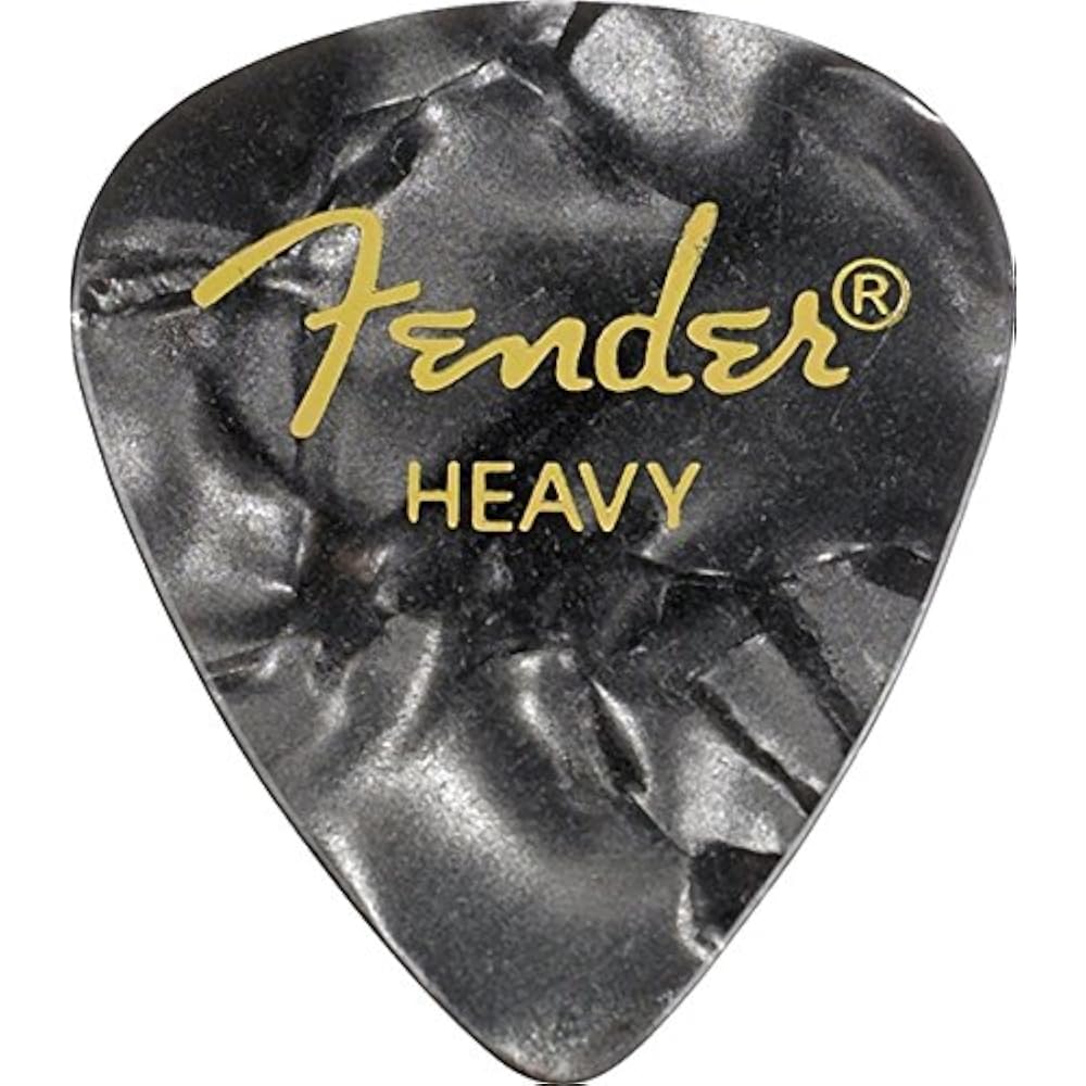 Fender [8 color assorted] 8 sheets (1 each color) teardrop HEAVY guitar picks...