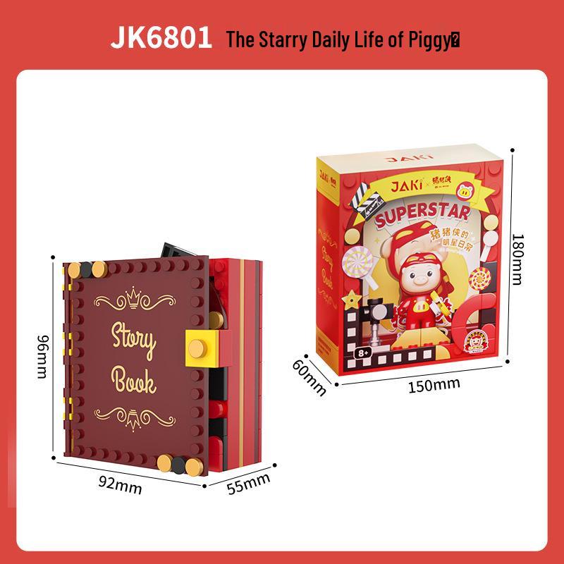 Jiaqi JK6801 Zhuzhuxia Xiongda Creative Desktop Ornament Children s Building Block Toy