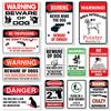 Warning Sign Pin Up Plate Poster Caution Beware of Dog Tin Sign Wall Plaque Decor for Public Place Park Home Pet Metal Signag