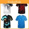 Mesmerizing 3d Printed Mens T-shirt With Unique Raindrop Design O-neck Summer Tops