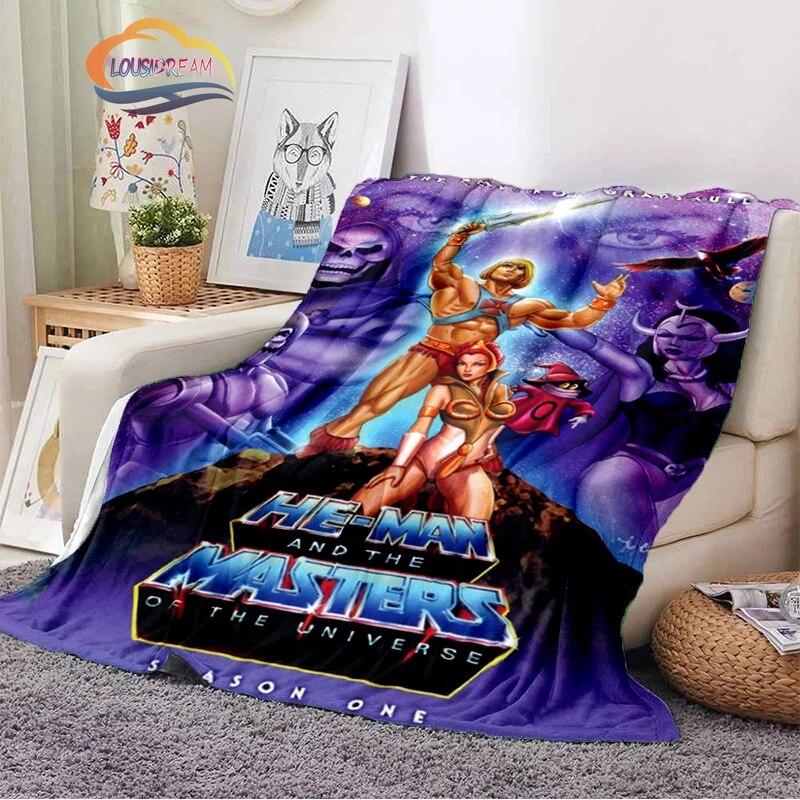 Fashion Cartoon Masters of the Universe Blanket3D Print He-Man Rectangle Blanket Flannel Blanket Wearable Blanket Sofa  Blanket