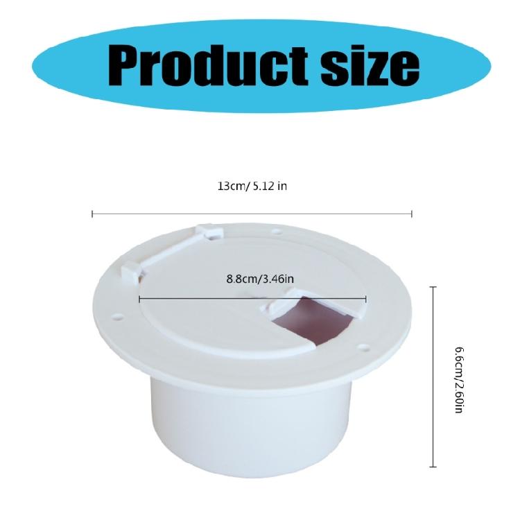 Power Cable Cord Hatches Electrical Cable Hatches 5In Electric Cable Hatches with Cover Lid Accessory Easy Installation