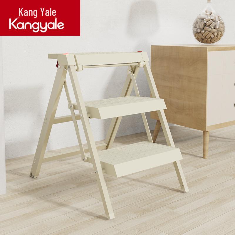 Kangya Le Multifunctional 3-Step Aluminum Folding Ladder for Home