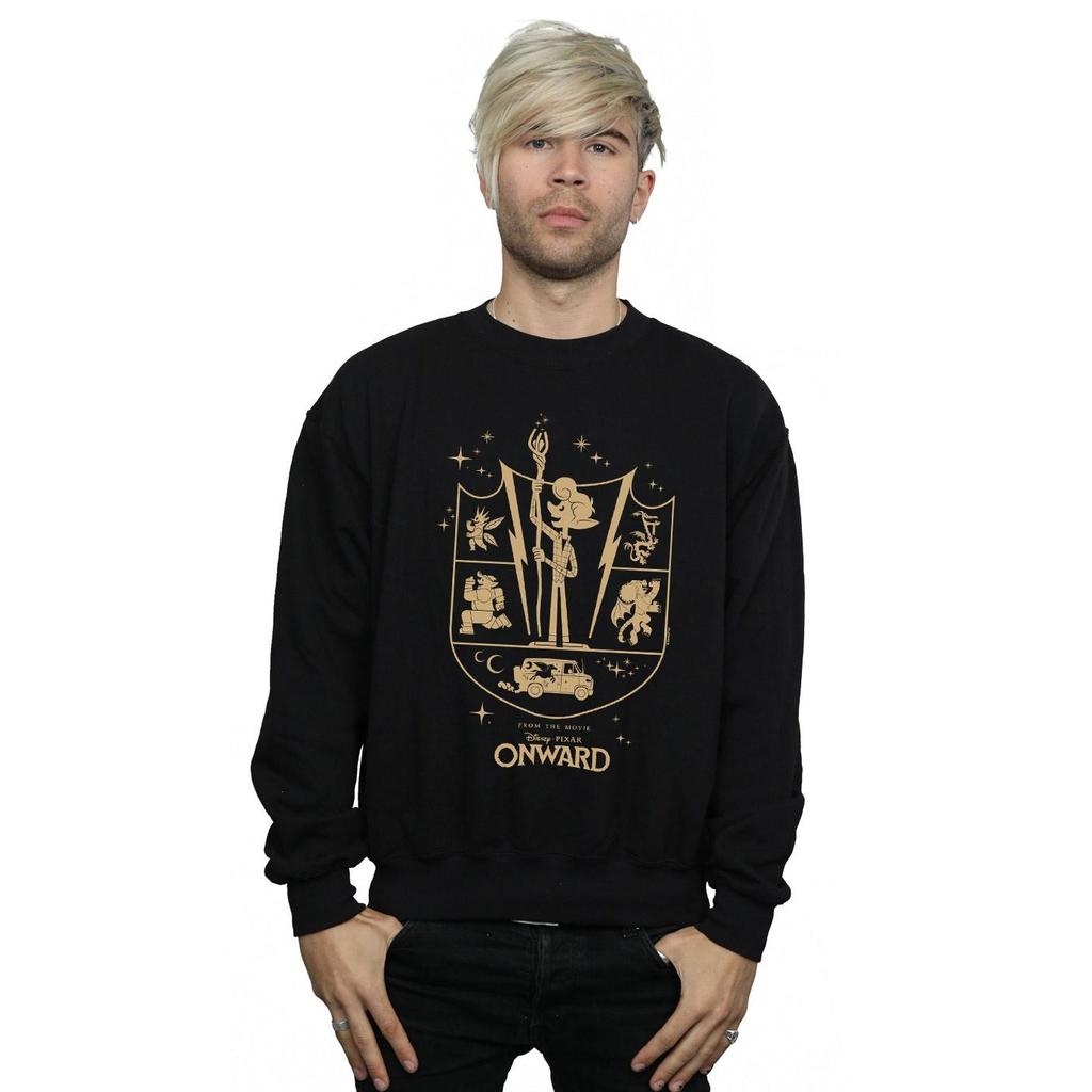 Disney Mens Onward Quest Crest Sweatshirt