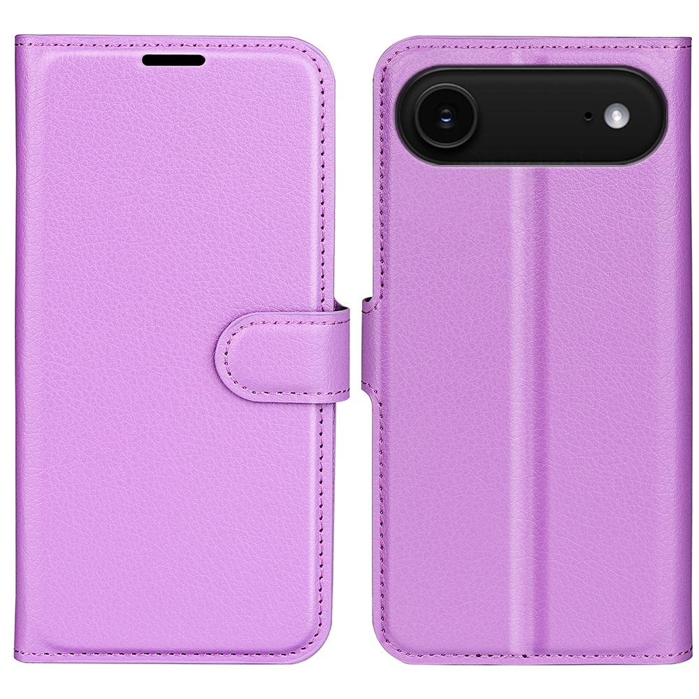 For iPhone Air Wallet Case Litchi Texture Shockproof Leather Flip Stand Phone Cover