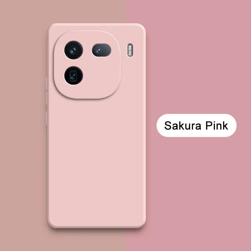 Square Liquid Silicone Phone Case for VIVO IQOO 12 Pro Back Cover IQOO12 12Pro 360 Protective Soft Shockproof Shield Armor Funda