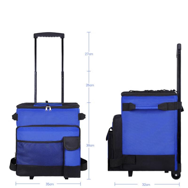Large Capacity Portable Rolling Cooler Bag