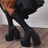 Sexy Thick-soled Thick-heeled Knight Boots, Super-high-heeled Large-size 4-sleeve High Boots.