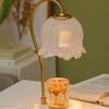 Beast Valley Lily Aroma Candle Lamp - Smokeless Wax Melting Marble Lamp for Romantic Bedroom Ambiance