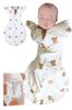 Midwife-Recommended Newborn Swaddle, Cotton Baby Swaddle, Baby Gift, Baby Prep, Moro Reflex Preventive, Baby Sleeper, Spring/Summer