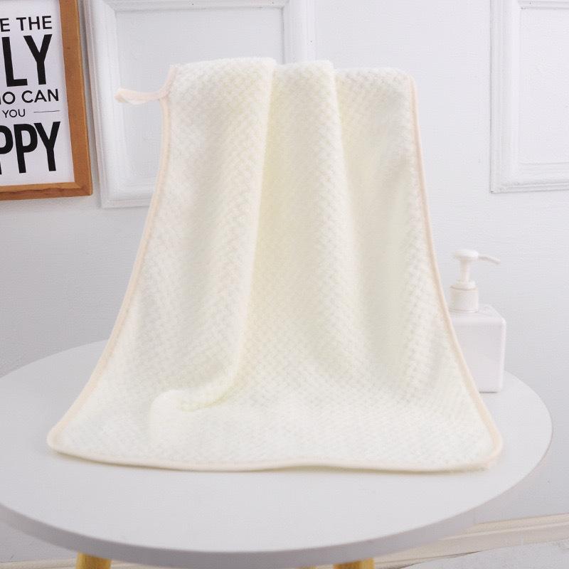 Coral Velvet Bath Towel Adult Household Absorbent Honeycomb Pineapple Grid Men's and Women's Bath Towel Activity Gift Set