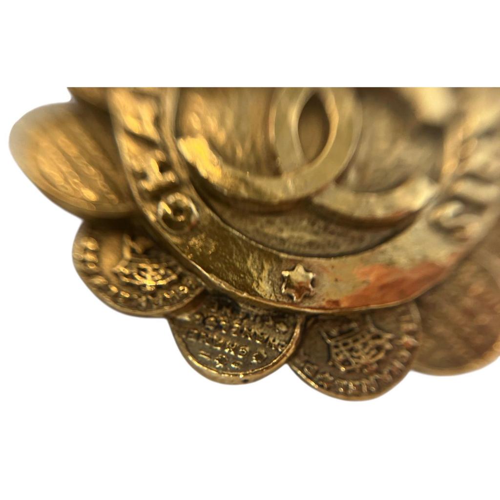 Used CHANEL Vintage Flower Motif Brooch GP