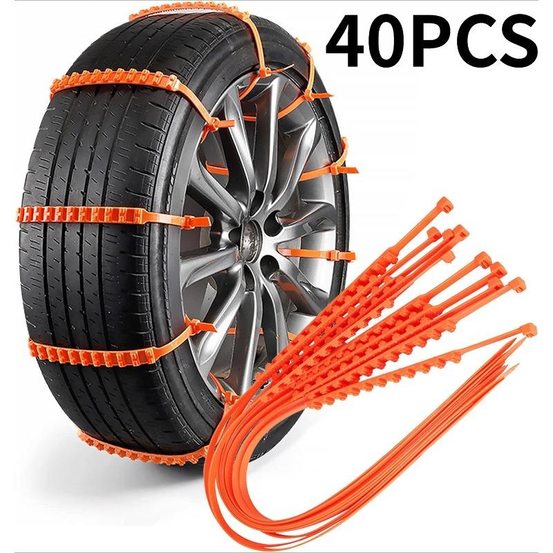 10/20/40Pcs Car Tire Anti-Skid Chains, Snow Chains, Winter Anti-Skid Tire Straps, Car Outdoor Snow Anti-Skid Chains Emergency Pa