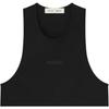 Fear Of God Essentials FW25 Spring Drop 2 Vintage Fit Tank Men tops Jet-Black 125SP254230F