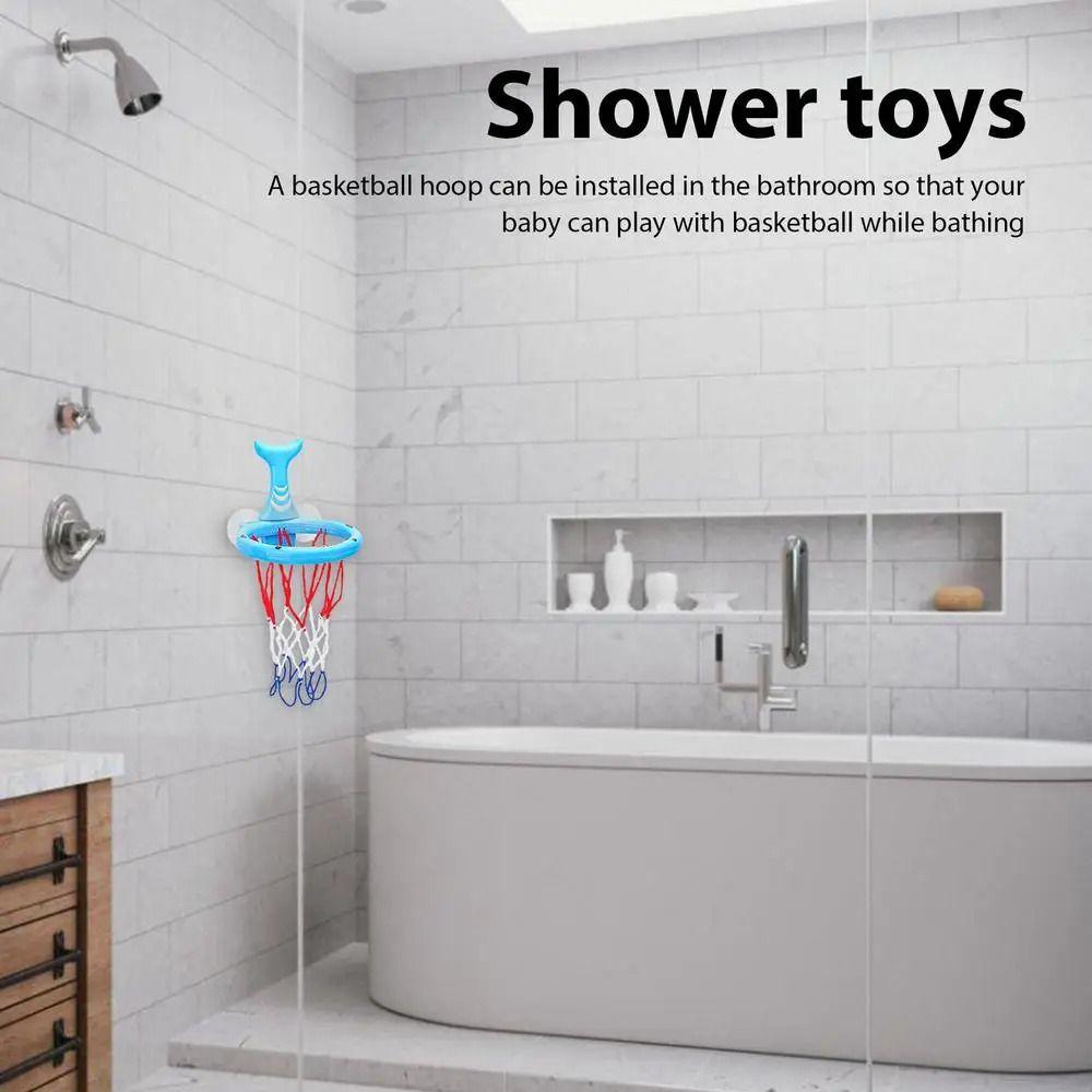 Bath Toys Bath Basketball Hoop Suction Cup Bathtub Water Play Set  Education Toys
