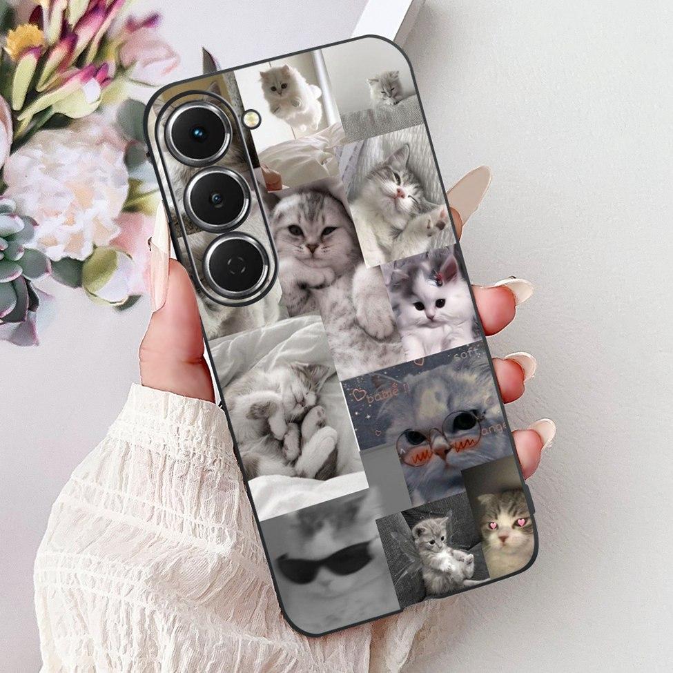 Casing For Tecno Spark 40Pro KM6 Cover For Techno Spark 40 Pro Case Silicone Luxury Butterfly Love Fashion Flowers Cool Painted