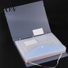 A4 Document Organizer Bag 11 Hole Expandable Binder Folders for 2/3/4 Ring Pouch, Plastic Envelopes 11-hole Pocket with Snap Button & Label,