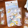 4 Sheets Cute Cartoon Bear Small Pattern Flat Stickers, Soft Cute Journal Decor, Diary DIY Collage Material