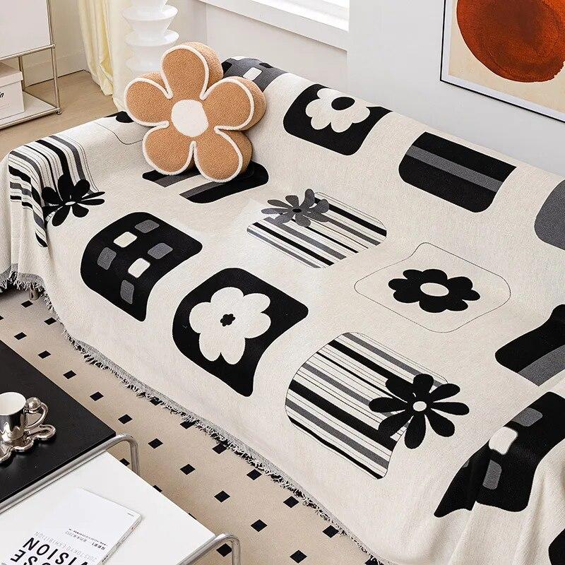 

Современный чехол для дивана с геометрическим рисунком для декора гостиной, мягкое одеяло из синели для дивана, универсальное одеяло с защитой от кошачьих царапин, чехол для дивана 180X130cm