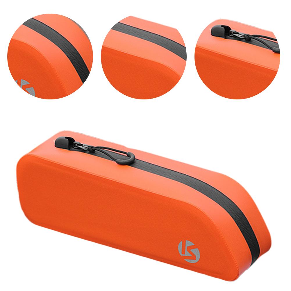 Bike Top Tube Bag Reflective Bike Front Frame Bag Top Tube Riding Bag Cycling Accessories Pouch for Outdoor Cycling