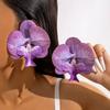 2026 New Colorful Flower Stud Earrings Necklace Set for Women Exaggerated Butterfly Orchid Floral Earrings Holiday Jewelry Gifts