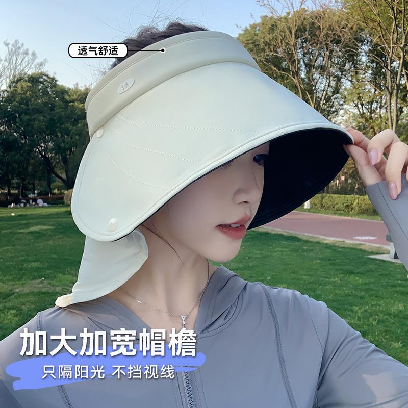 Summer eaves sun protection hat women's outdoor shawl bucket hat neck protection sun hat UV protection cycling sun hat