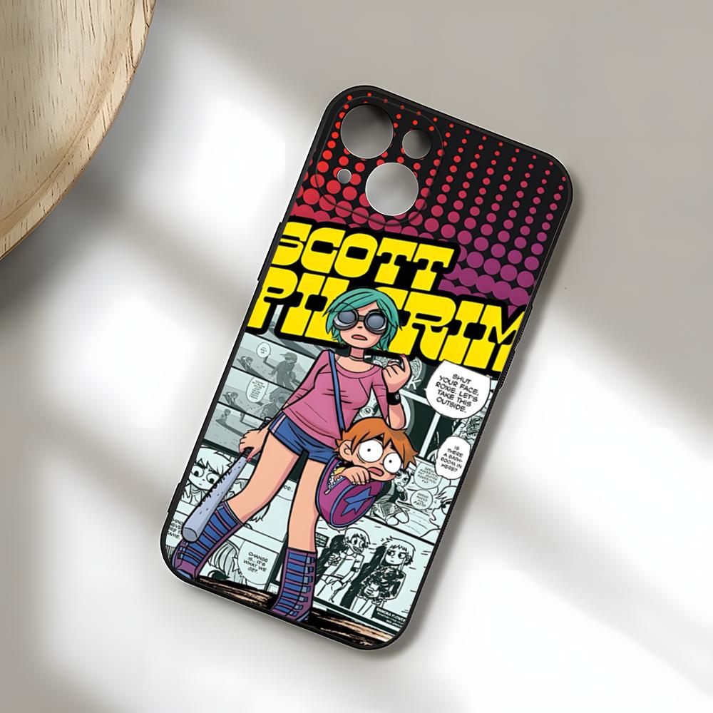 S-Scott Pilgrim Phone Case For IPhone 17 Pro Max 15 Pro 16 14 Plus 12 13 Mini 11 Pro Shockproof Soft Cover