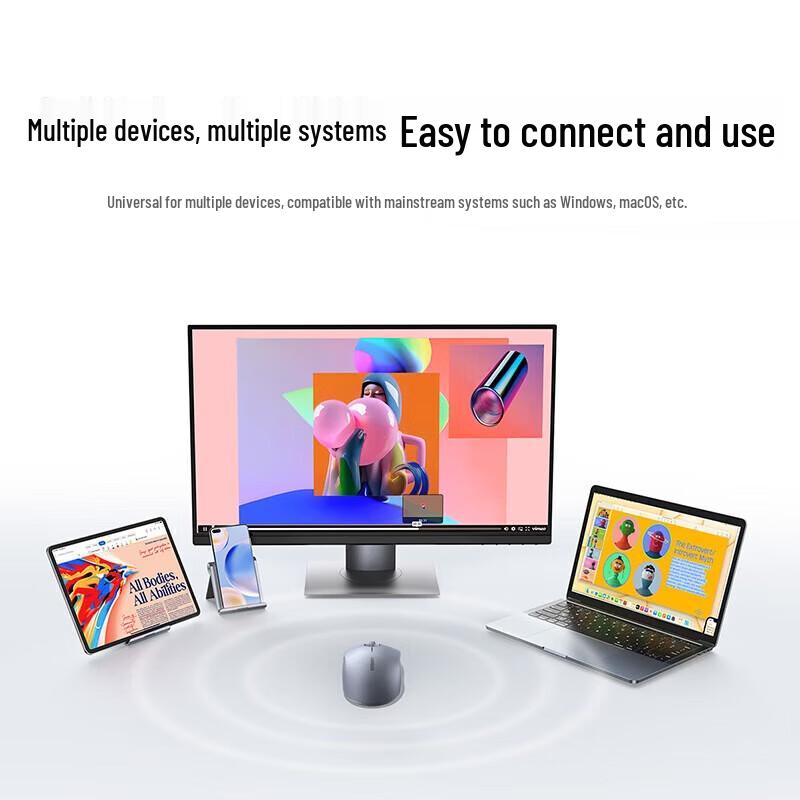 UGREEN Ergonomische Dual-Mode Leise Drahtlose Maus