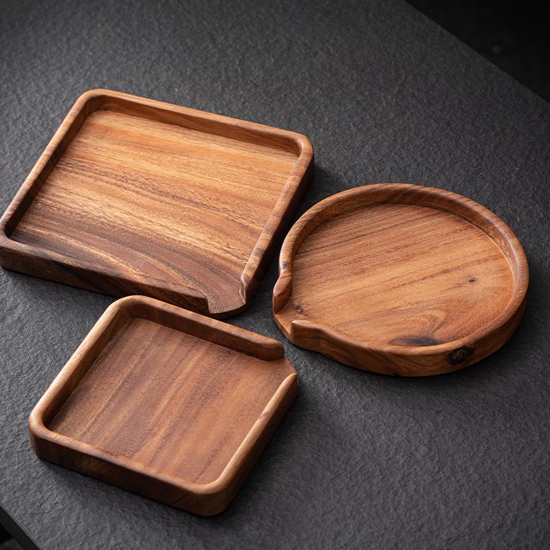 Walnut Solid Wood Pu'er Tea Cake Splitting Tray - Tea Ceremony Accessory