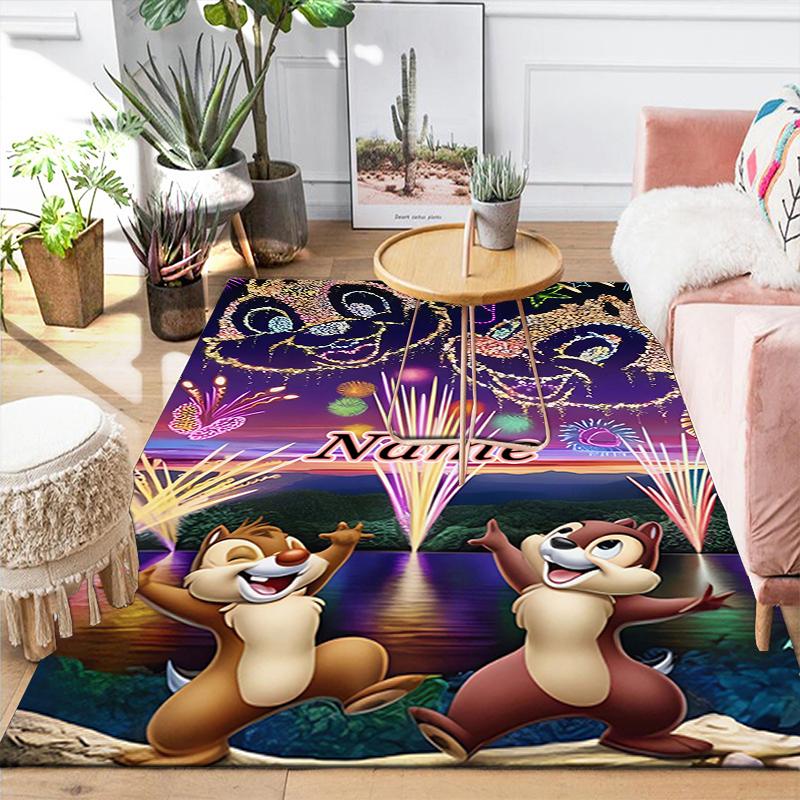Custom 1Pc Christmas Chip Dale Rug Office Carpet Indoor Outdoor Entrance Doormat Nonslip Soft And Comfortable Living Room D91612