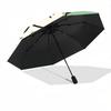 1pc Leprechaun Cat Automatic Folding Umbrella - Compact 8-Rib Design, Durable Plastic & Iron, Lightweight for Outdoor Daily Use140