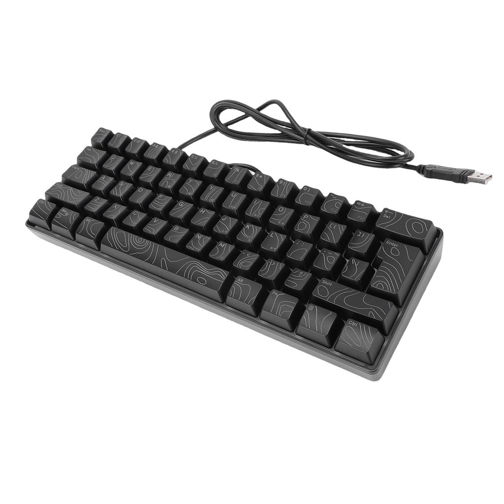 Tastatură Gaming RGB cu 61 de taste 60% Mecanică cu Iluminare RGB Design Ergonomic Tastatură cu Fir