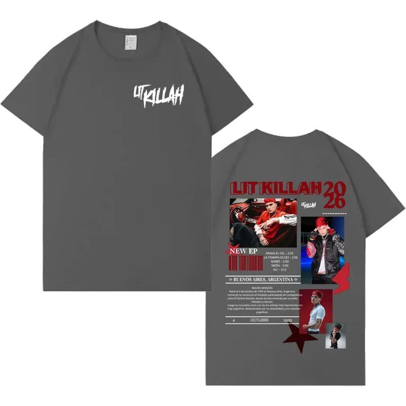 

Unisex Women T-shirt Rapper Rapper Lit Killah Album T Shirt Short Sleeve Aesthetic Oversized Cotton Casual Loose Cozy Tshrit Unisex 4XL