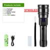 Super ST900 Powerful Rechargeable Flashlight High Power LED Flashlight Digital Display Torch Light Long Range Hand Lamp