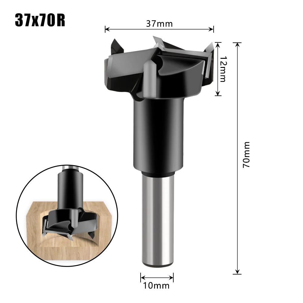 Three-blade Diameter Woodworking Machine Row Drill Forward Turn Reverse Alloy Woodworking Bit Openers 35-37mm Hinge Tungsten