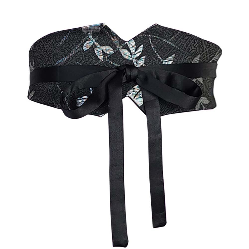 Printed Chinese Wide Belt Adjustable Retro Jacquard Waistband Ethnic Style Women's Belt Ornament