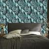 Leaves wallpaper in shades of green for living room and bedroom 50x1000