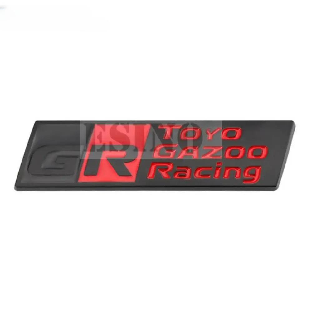 1 Peça Estilo de Carro Gazoo Racing GR 3D Grade Frontal de Carro Emblema de Liga de Zinco Adesivo Emblema de Metal Decalque para Supra AE86 GT86 Corolla