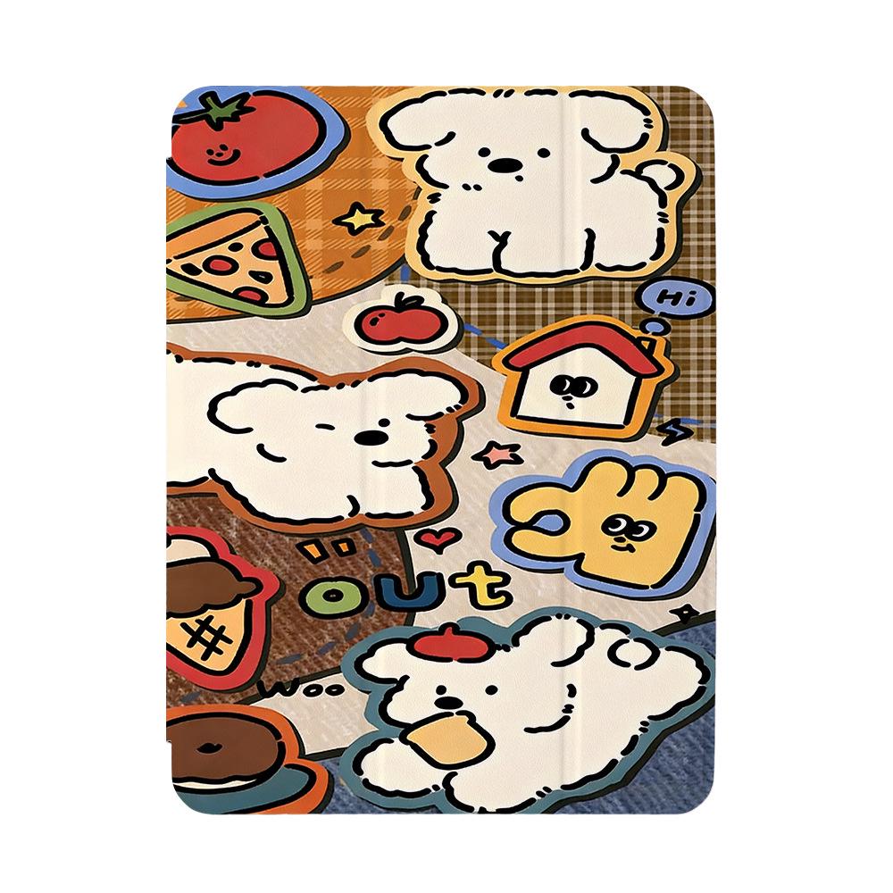

Painted Puppy iPad Air 4th Gen 2025 Case with Pen Slot & Stand iPad Air 2024 (11 inches)