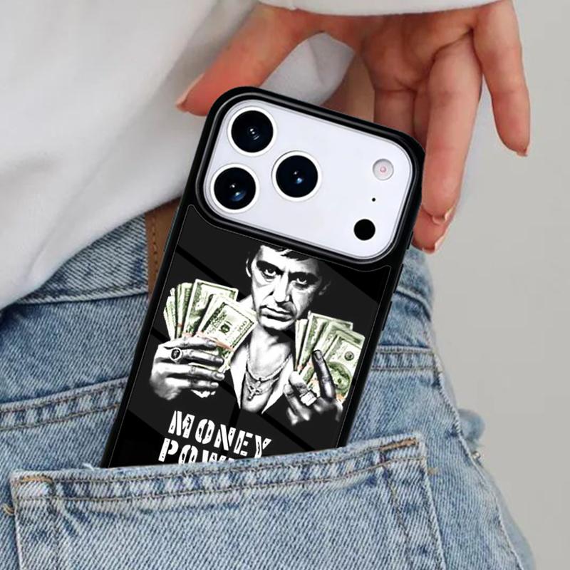 Scarface Tony Montana Phone Case for iPhone 17ProMax 12 13 14 15 16e 17 Pro Max Plus Air Cover